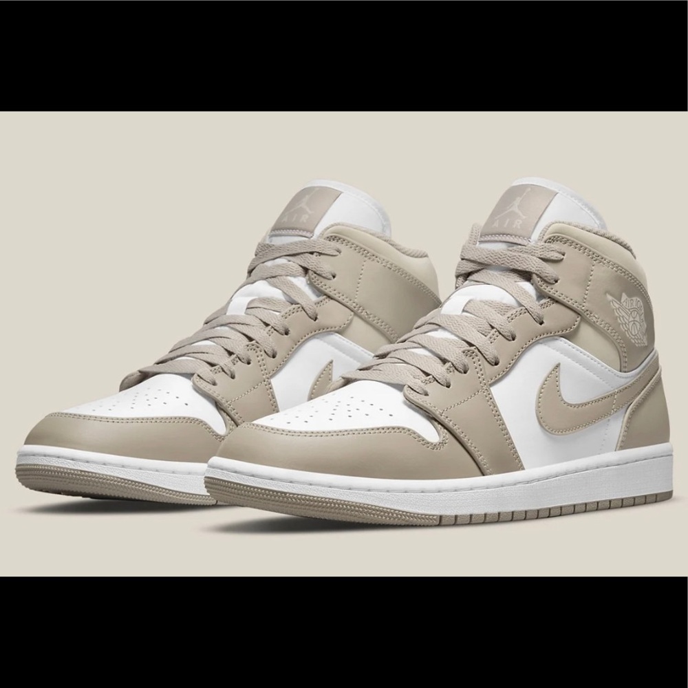Jordan 1 Mid College Grey Size 8.5M/10W